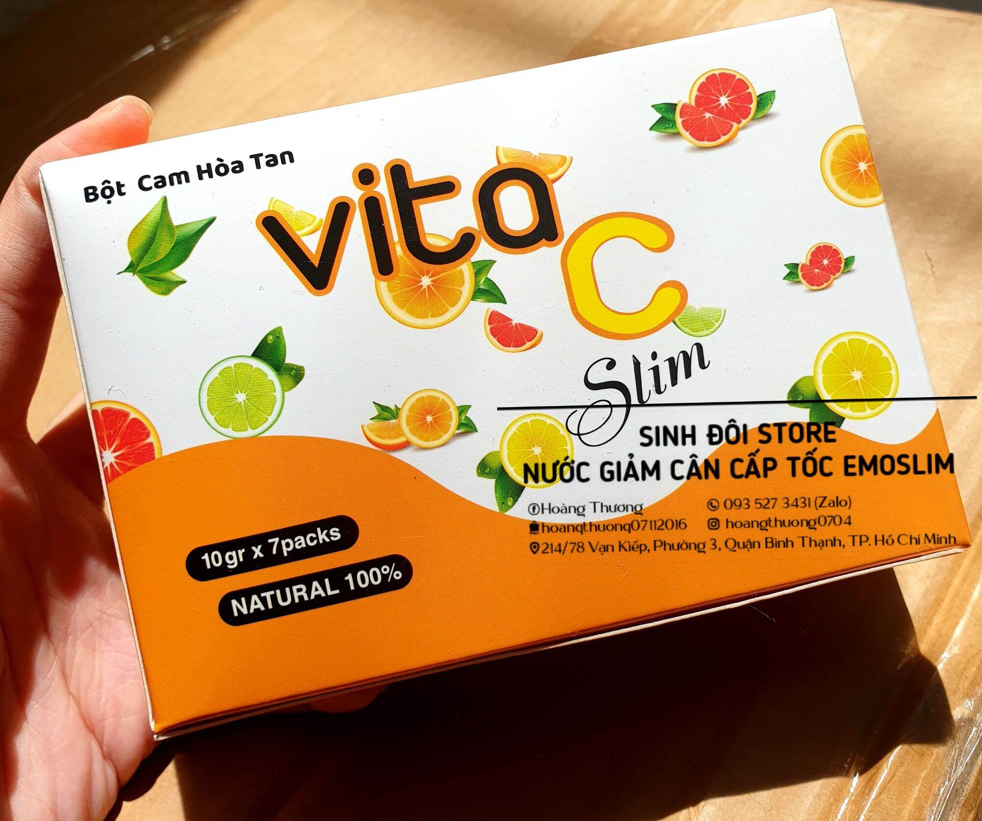 [HCM]Nước giảm cân cấp tốc emoslim vị Cam