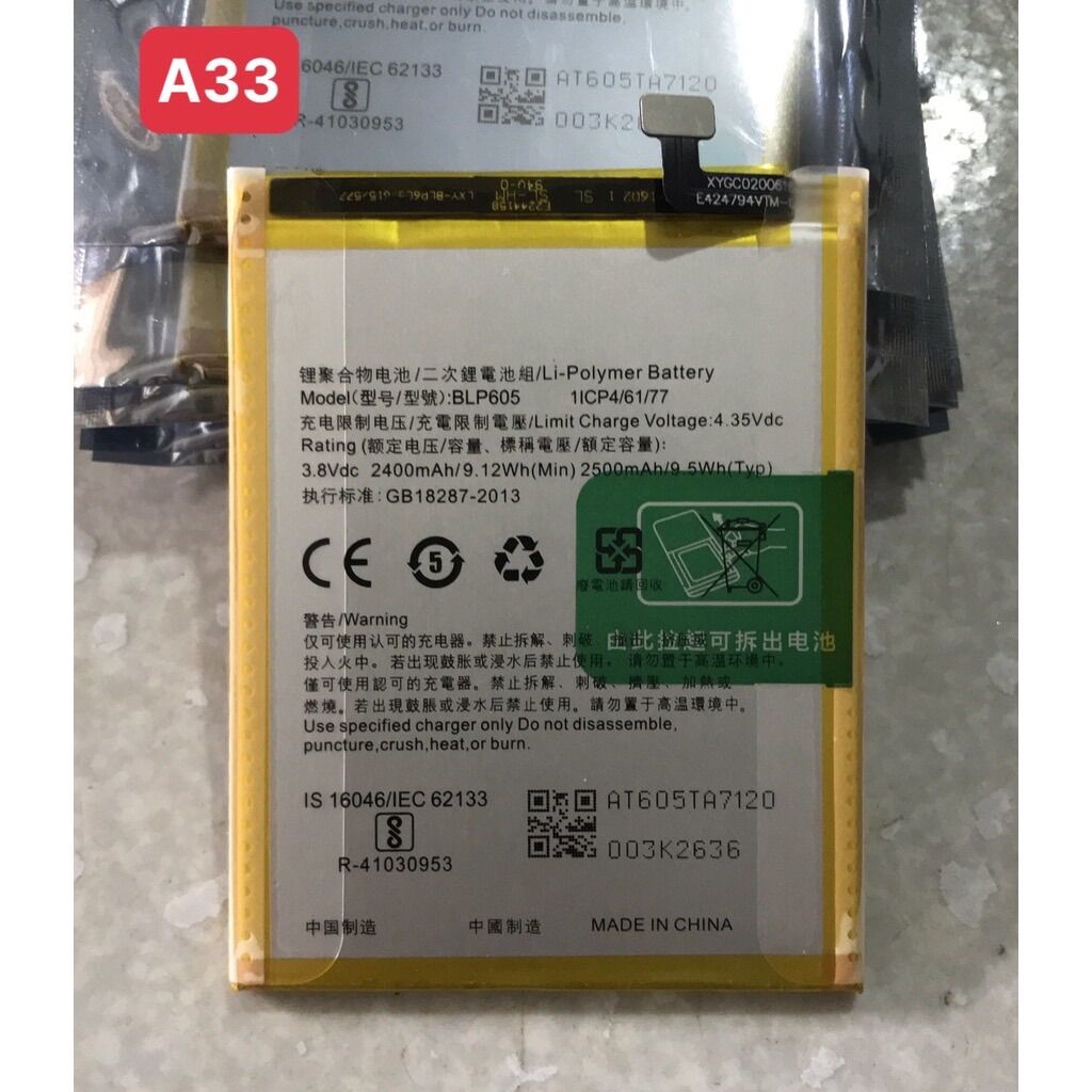 Pin oppo F1w/A33