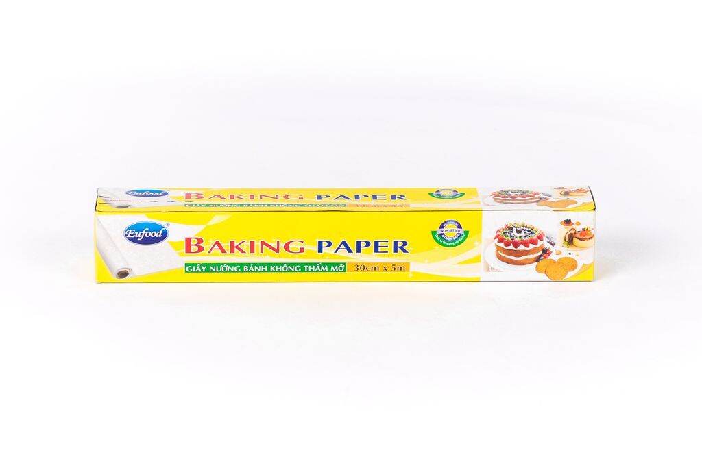 Giấy nướng bánh Eufood Baking Paper 30cmx5m - Nhập khẩu Na Uy