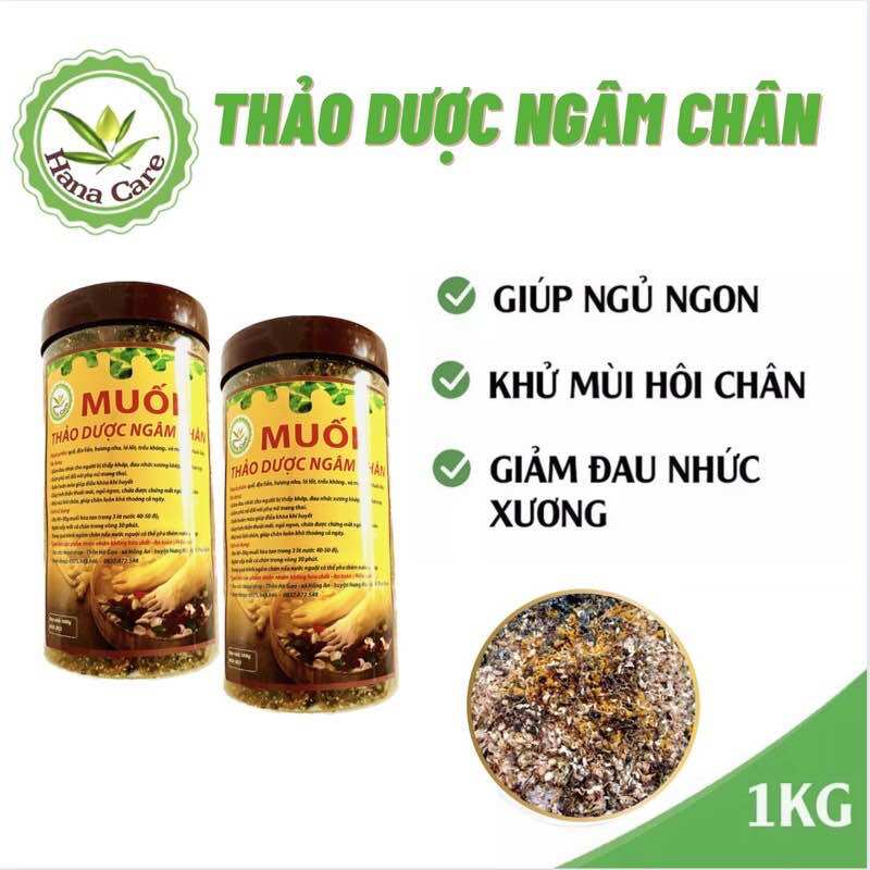 Muối ngâm chân thảo dược (combo 2 hũ)