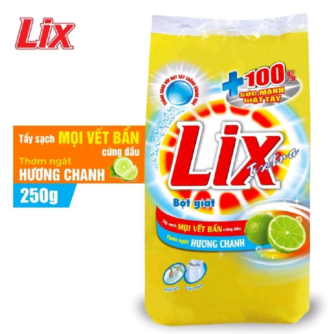 Bột Giặt Lix 250g hương chanh