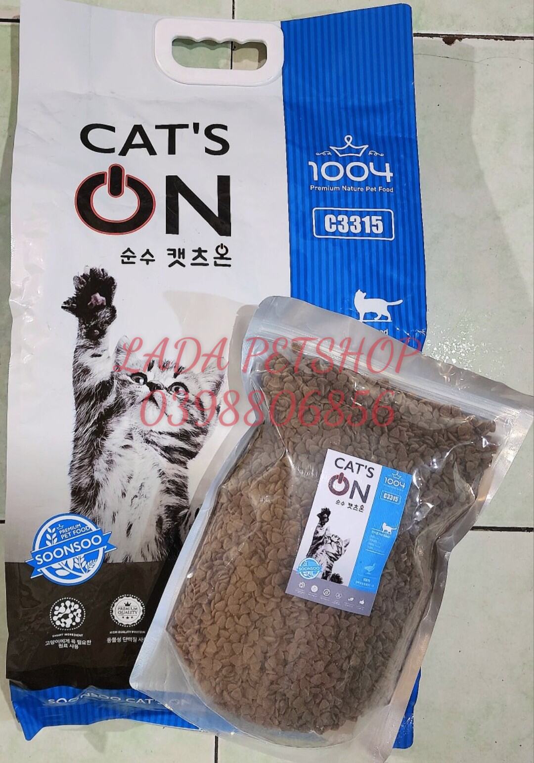 1kg chiết Hạt thức ăn khô cho mèo Cat s on Caton Cat on túi 1kg