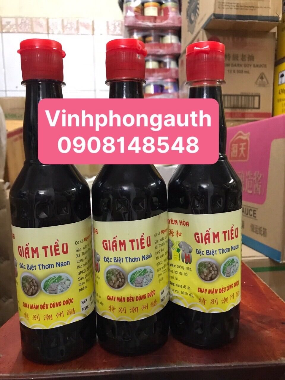 DẤM TIỀU NGUYÊN HOÀ 500ML