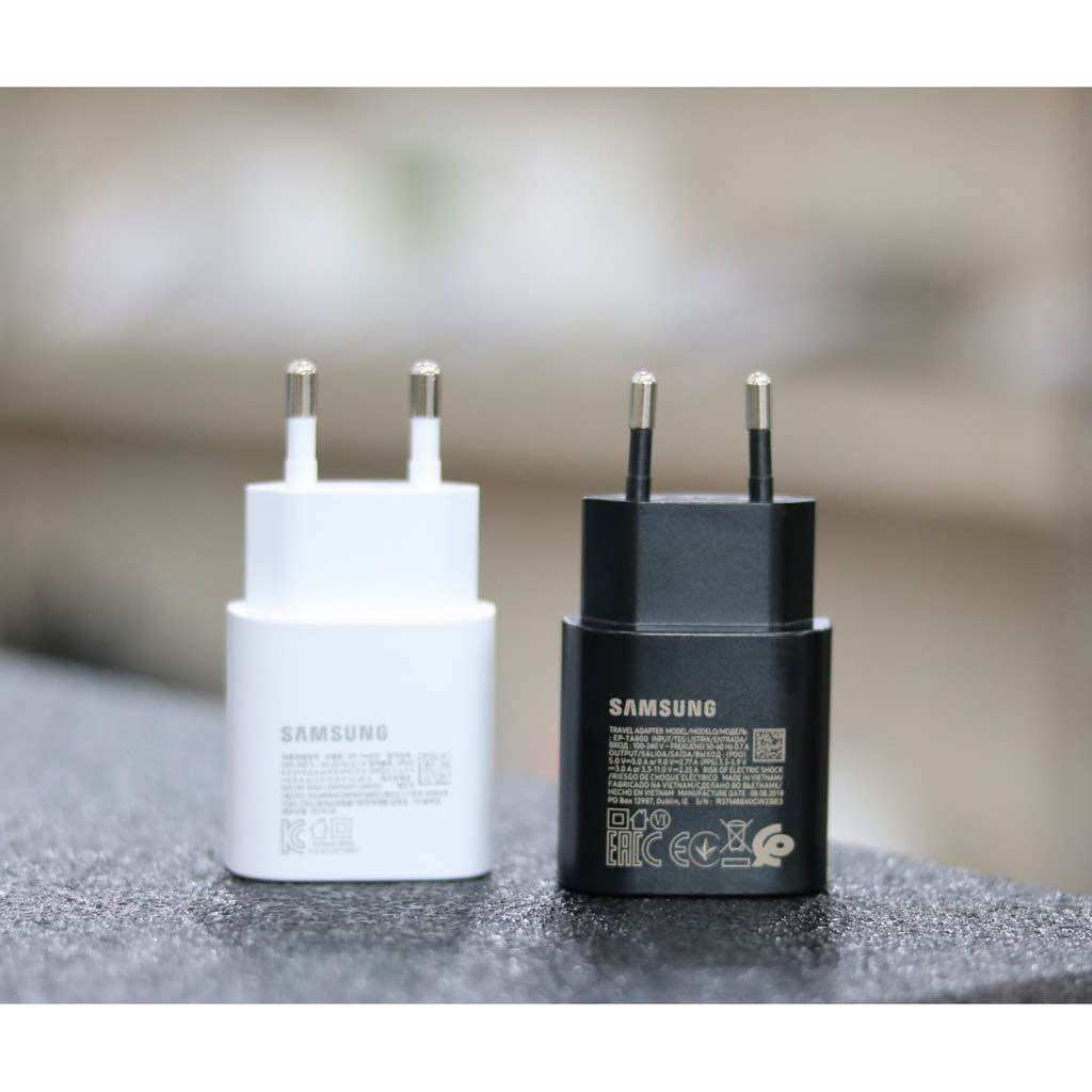 Combo Sạc + cáp siêu nhanh Samsung 25W dành cho S20/S21/S22/S23 /note 10 / note 20