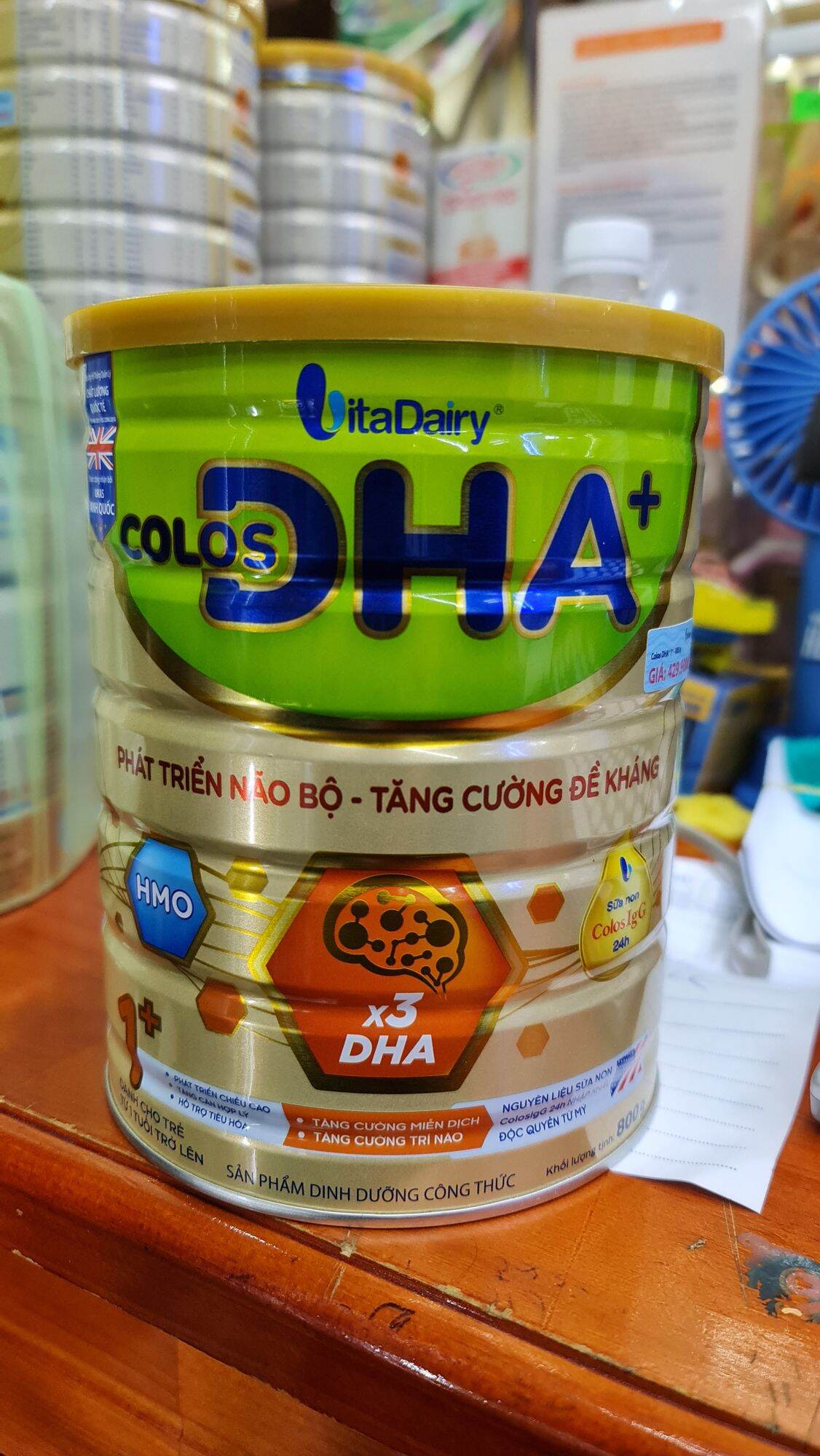Vitadairy Sữa Colos DHA 800gr đủ loại cho bé (Mã Qr tích xu, date 2026)
