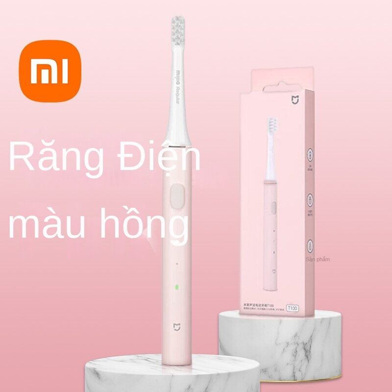 Xiaomi mijia t100 bàn chải đánh răng điện sonic bàn chải đánh răng chống nước thông minh ipx7 sạc usb để làm trắng răng