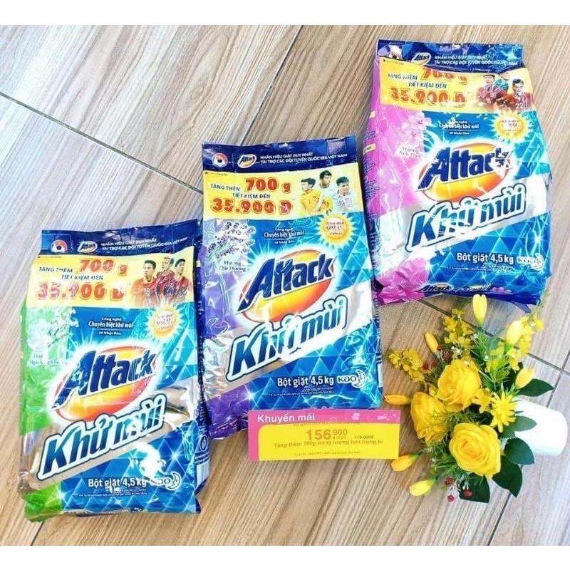 Bột giặt Attack khử mùi hương Anh đào 4,5kg