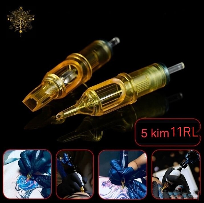 5 kim 11RL Dragon yellow Cho máy pen xăm hình và xăm thẩm mĩ
