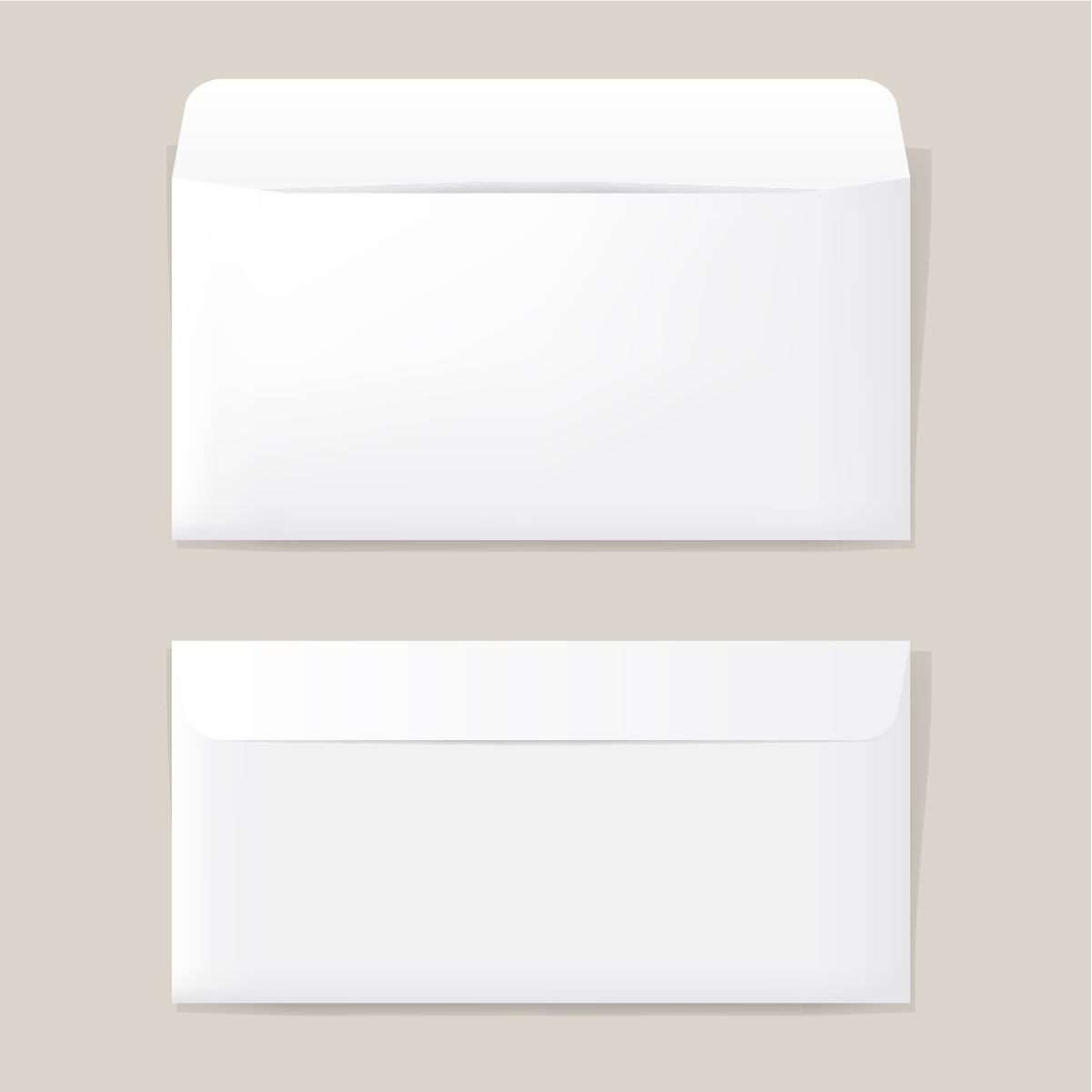 Approximate 10 PCs white envelope (no glue)