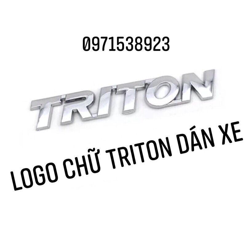 logo chữ TRITON dán thân xe MITSUBISHI