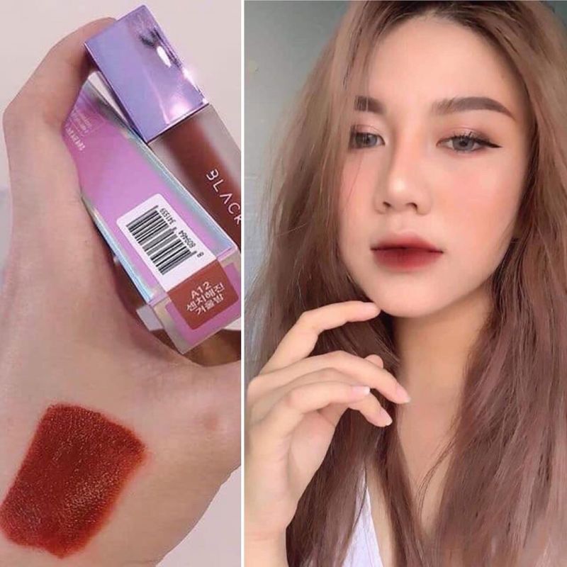 Son nâu đỏ gạch a12 - black rouge air fit velvet tint ver2