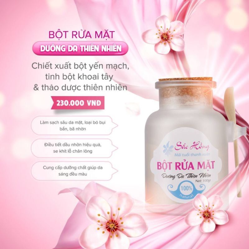BỘT RỬA MẶT DƯỠNG DA KIỀM DẦU NGĂN NGỪA MỤN