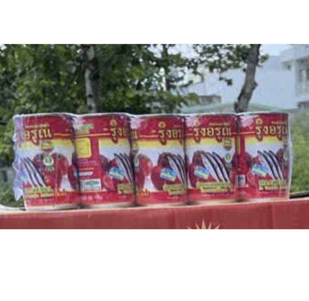  Lốc 10 lon cá mòi sốt cà chua cá mòi nắp giật tiện lợi cá mòi date mới 