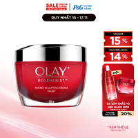Kem Dưỡng Ban Đêm OLAY REGENERIST Căng Mướt, Sáng Khỏe & Phục Hồi Dấu Hiệu Lão Hóa Hũ 50G