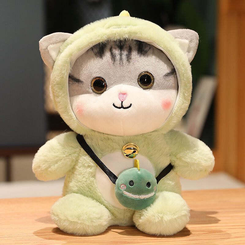 Búp bê mèo dễ thương búp bê ôm ngủ búp bê trên giường mèo con quà tặng mô phỏng đồ chơi bằng bông búp bê giữ giường nữ sinh