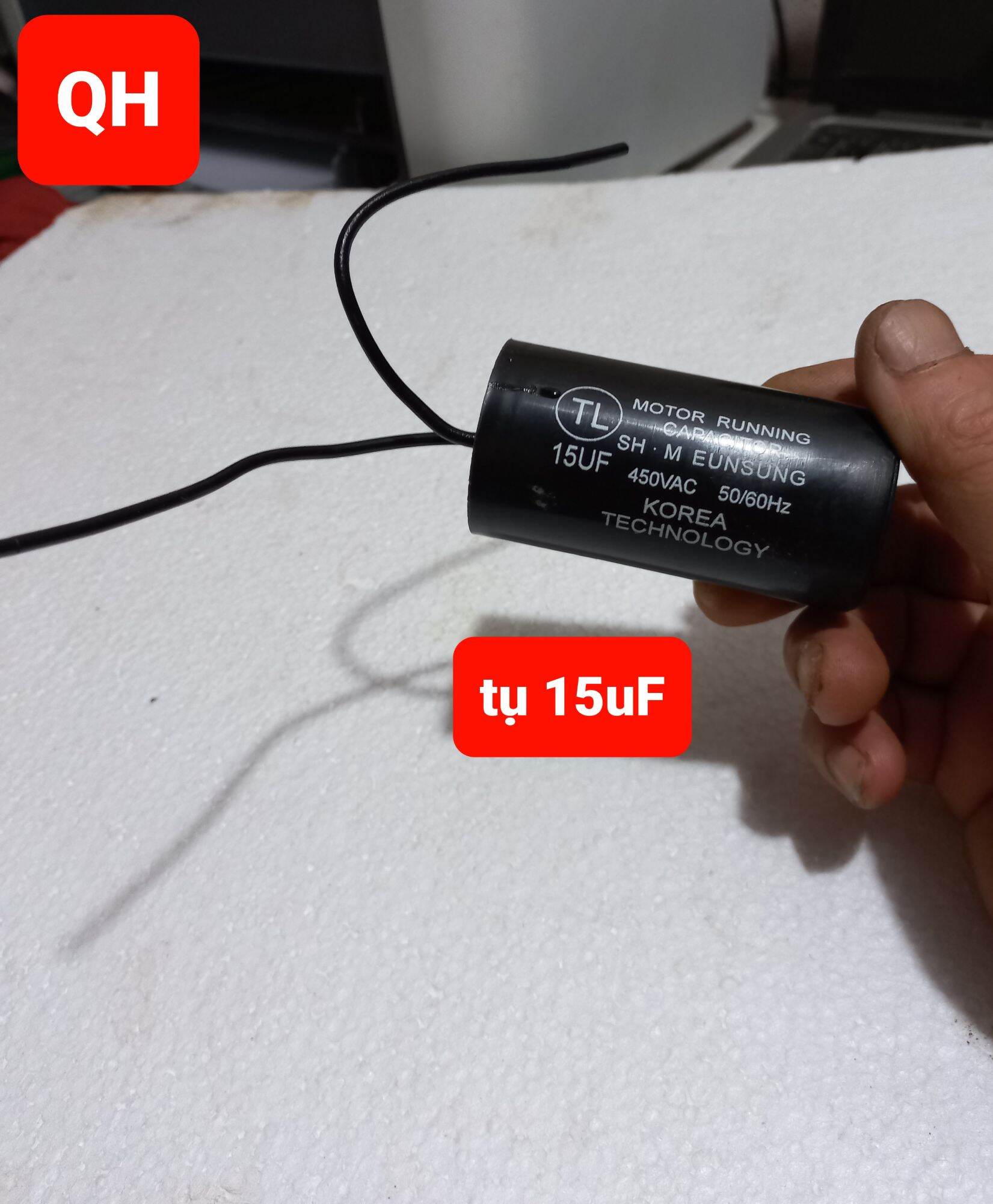 Tụ máy bơm nước 10uF và 15uF loại 1