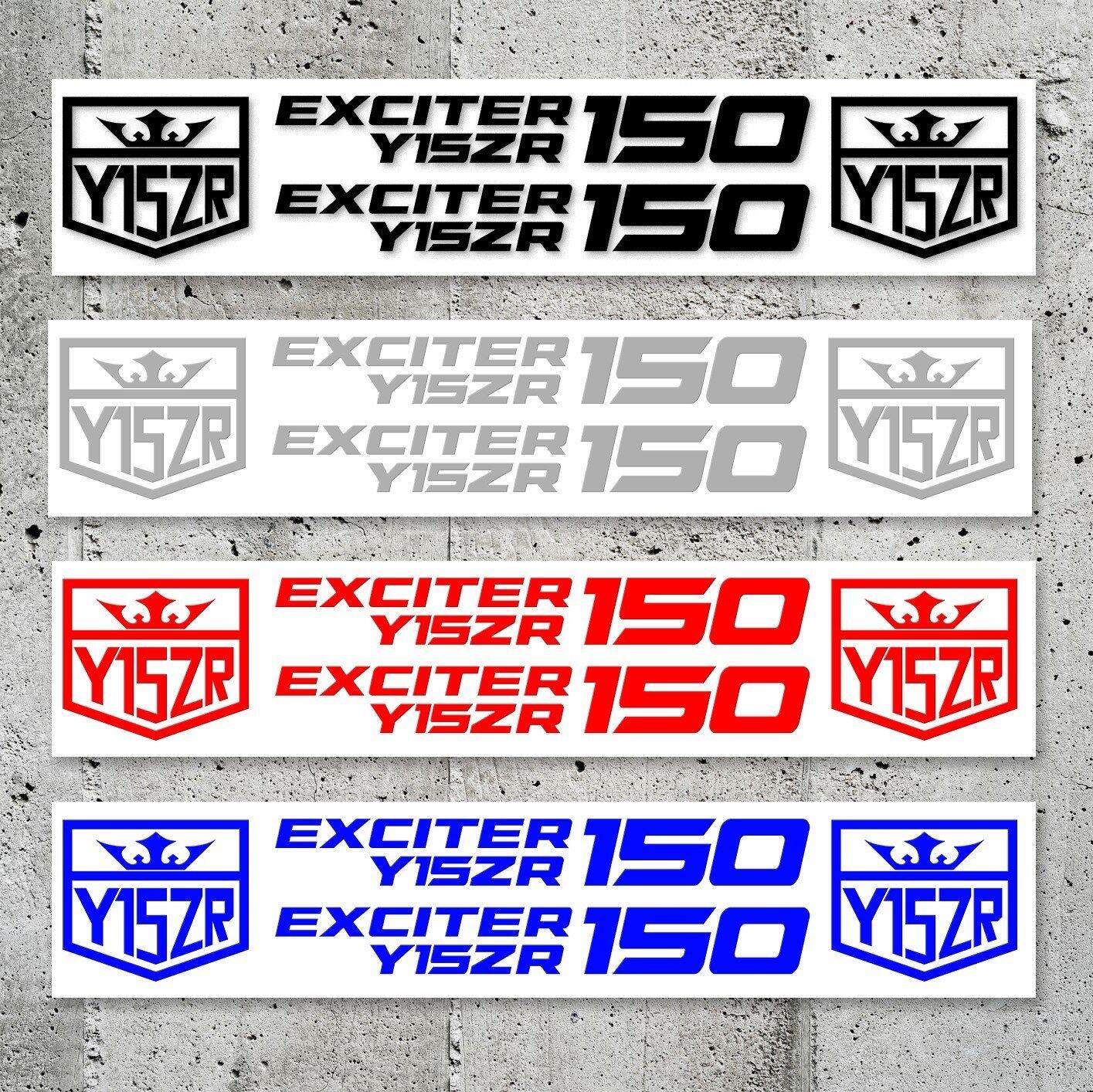 Tem xe decal dán yamaha exciter y15zr 150 tem đấu trang trí xe máy yamaha exciter phong cách thể thao