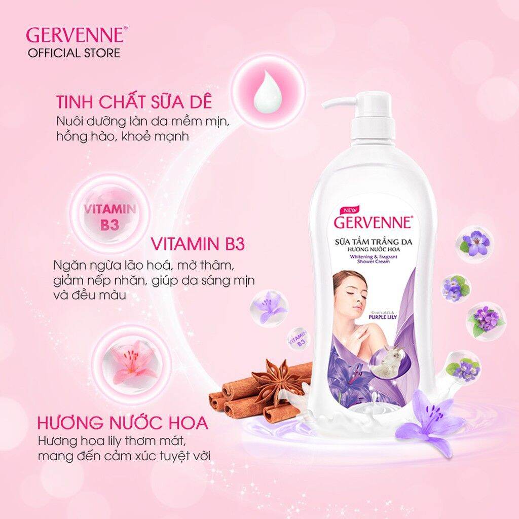 Sữa tắm Gervenne 1200ml