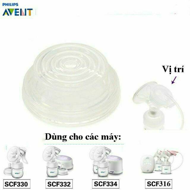 1 Cuống silicone Avent - phụ kiện thay thế cho máy hút sữa điện (mã 330,332,334, Hoa tuyết) PKMHS HOT