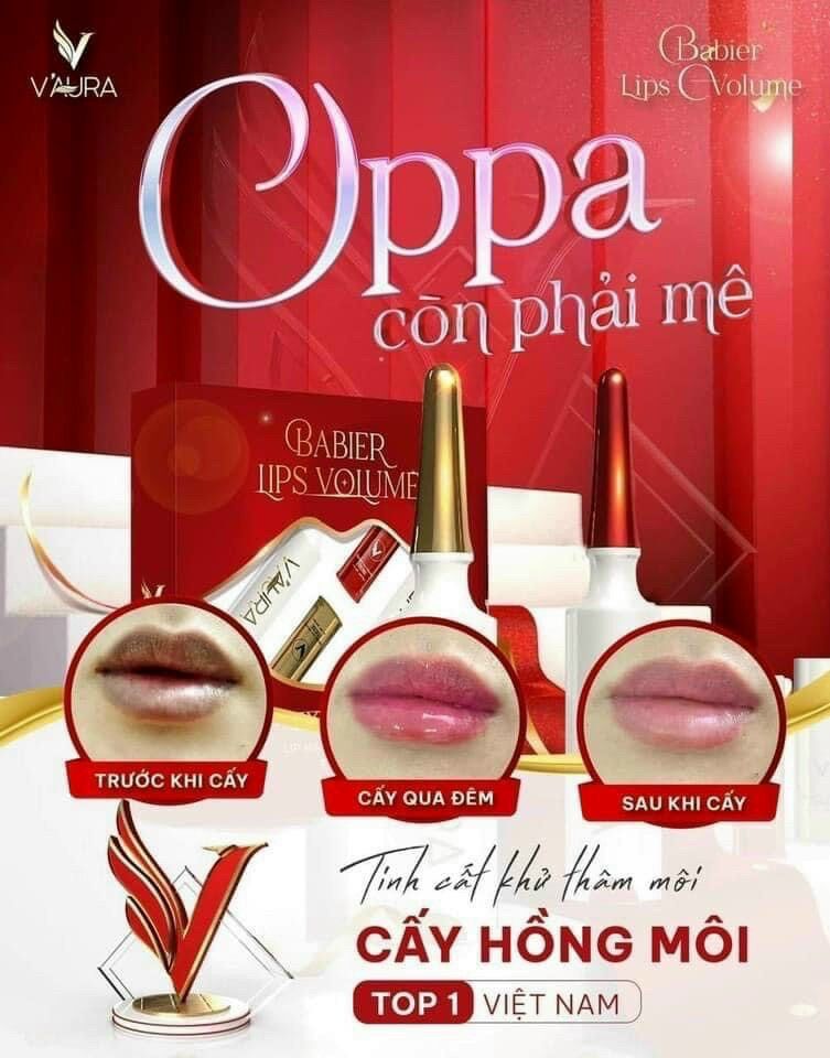 Combo Cấy Hồng Môi Vaura Master Lips V3 Extra X9