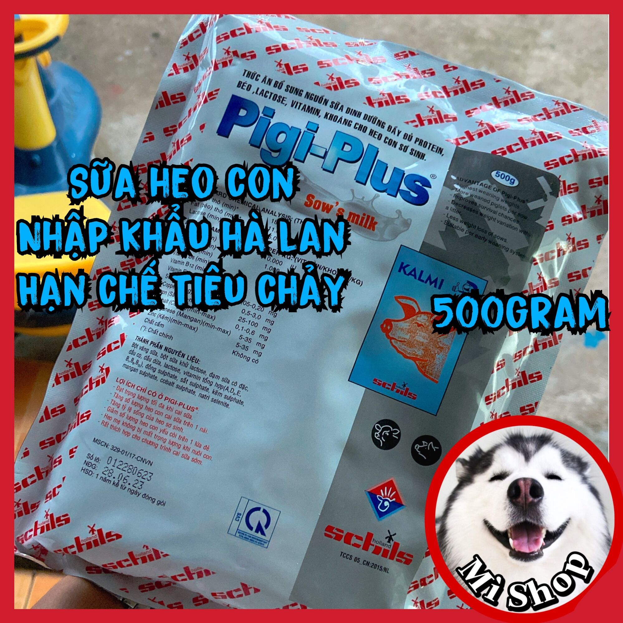 Pigi plus sữa thay thế sữa mẹ gói 500gram cho heo