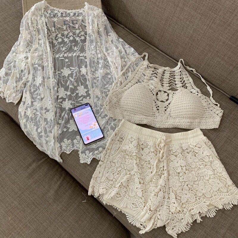 💥Set ren bikini bộ bơi đi biển 3 món (có bán rời từng món)