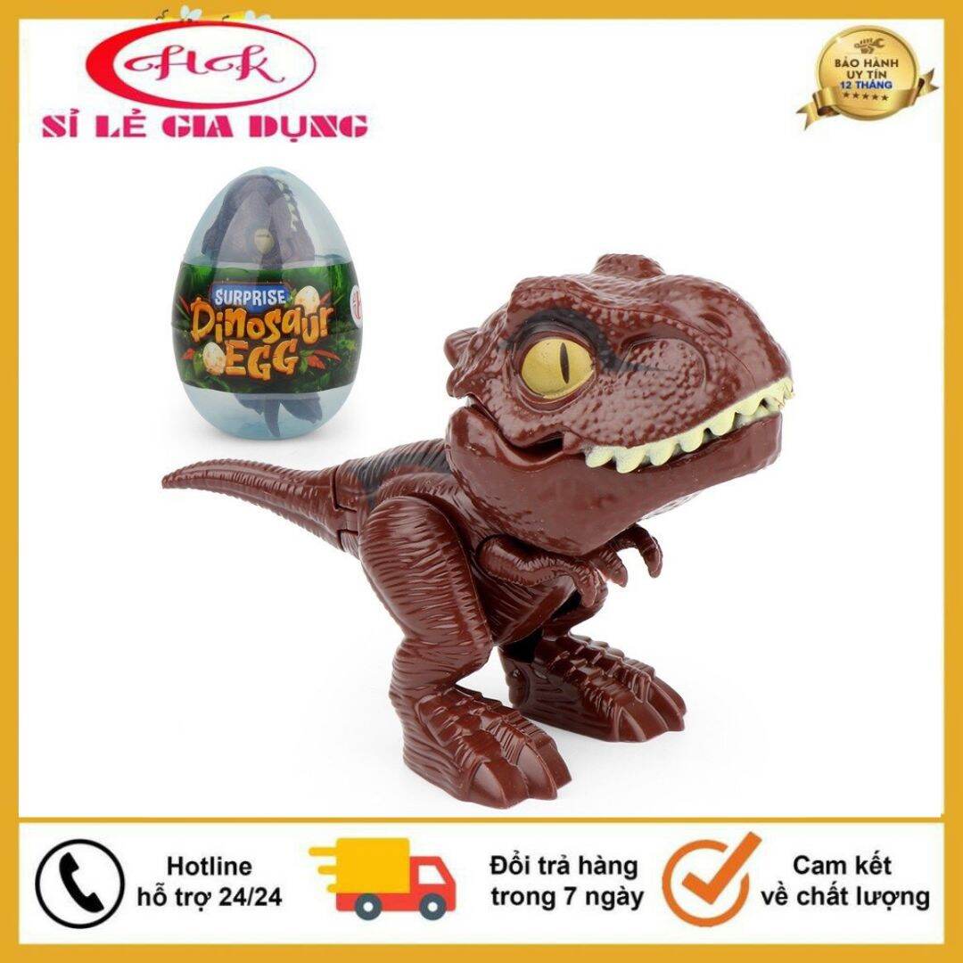 XẢ KHO- Đồ chơi trứng khủng long con đáng yêu- Mô hình mini- Quà tặng cho bé HK Mart trứng mô hình1