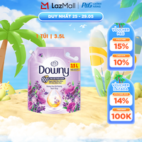 Nước Xả Vải DOWNY Hương Nước Hoa Cao Cấp Bung Toả Hạnh Phúc/ Oải Hương/ Dịu Nhẹ Kháng Khuẩn Túi 3.5L