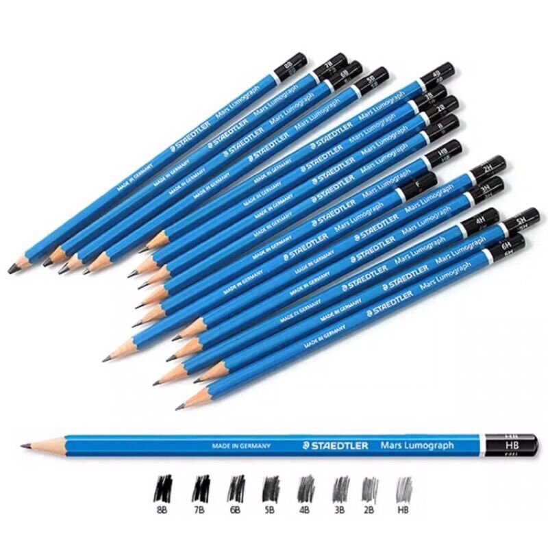 Chì Đức Staedtler Mars Lumograph Black Pencil - 2B, 4B,6B,8B