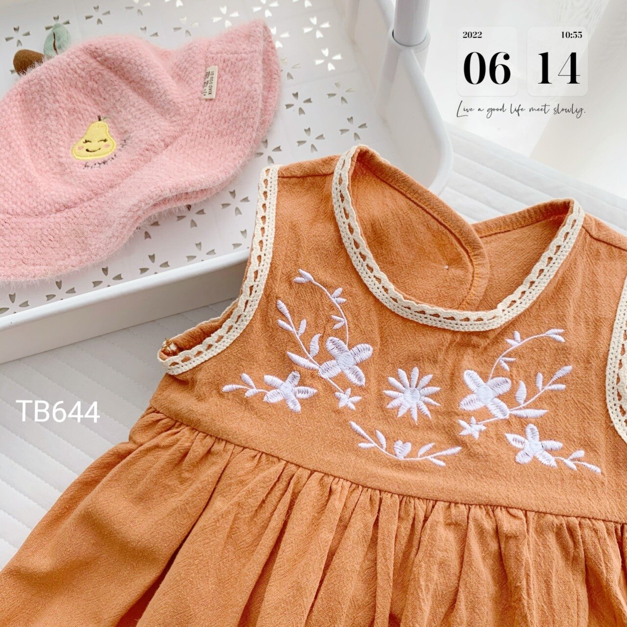 Váy thêu phối ren BeBoonq tỉ mỉ cho bé yêu