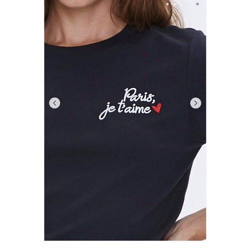 Áo thun form basic  cotton 100% thêu chữ  vnxk