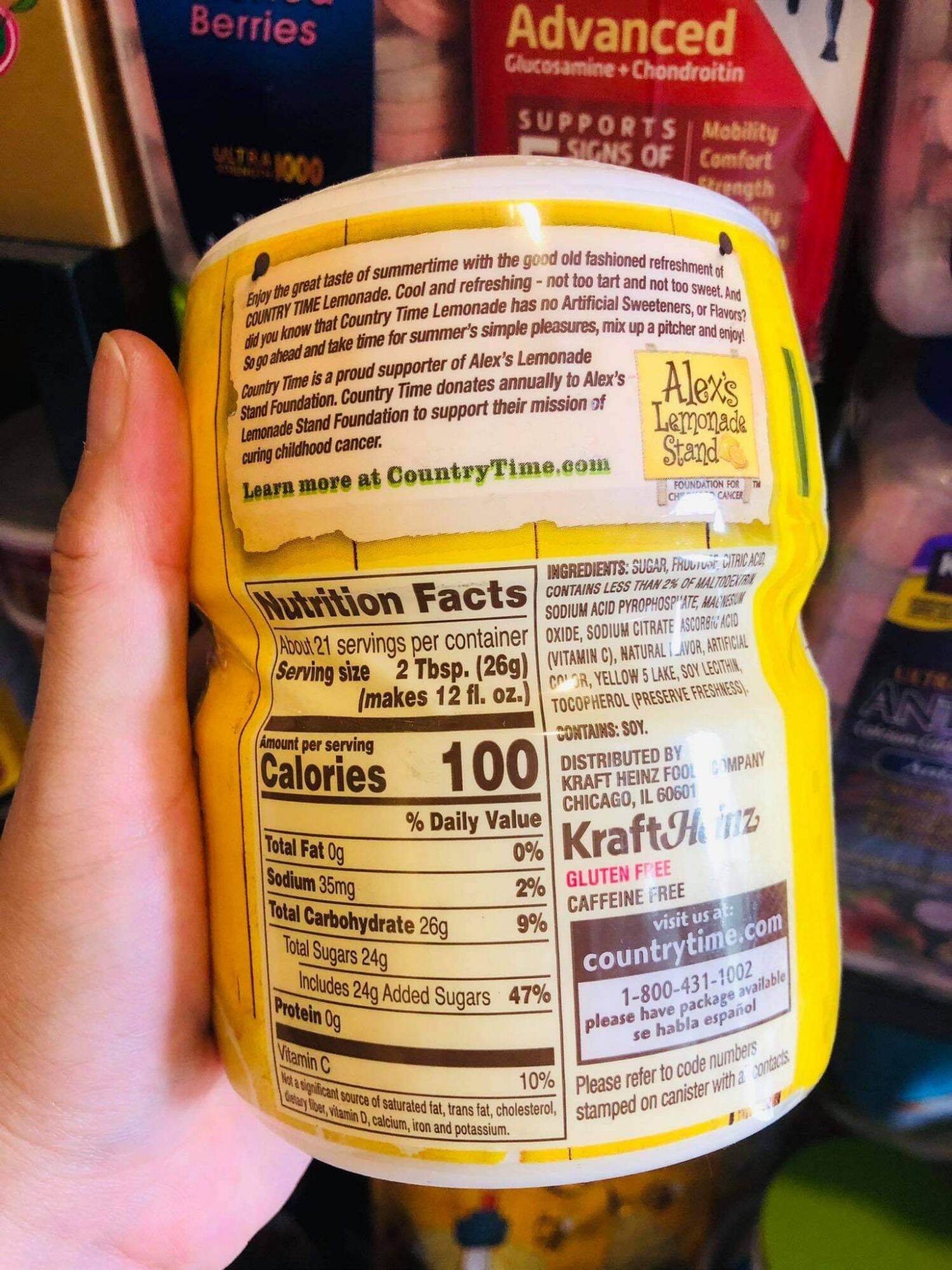 [HCM]☘ BỘT CHANH COUNTRY TIME LEMONADE 538G -USA
