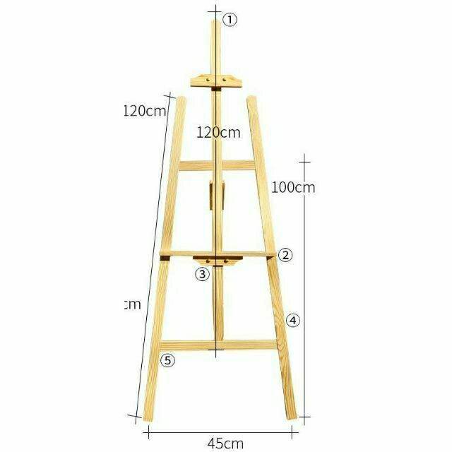 Giá vẽ gỗ diy gấp gọn
