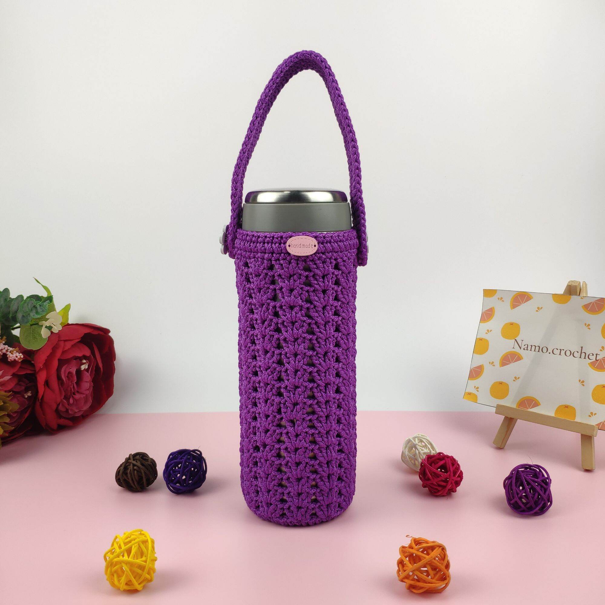 Túi đựng bình giữ nhiệt size 500ml handmade