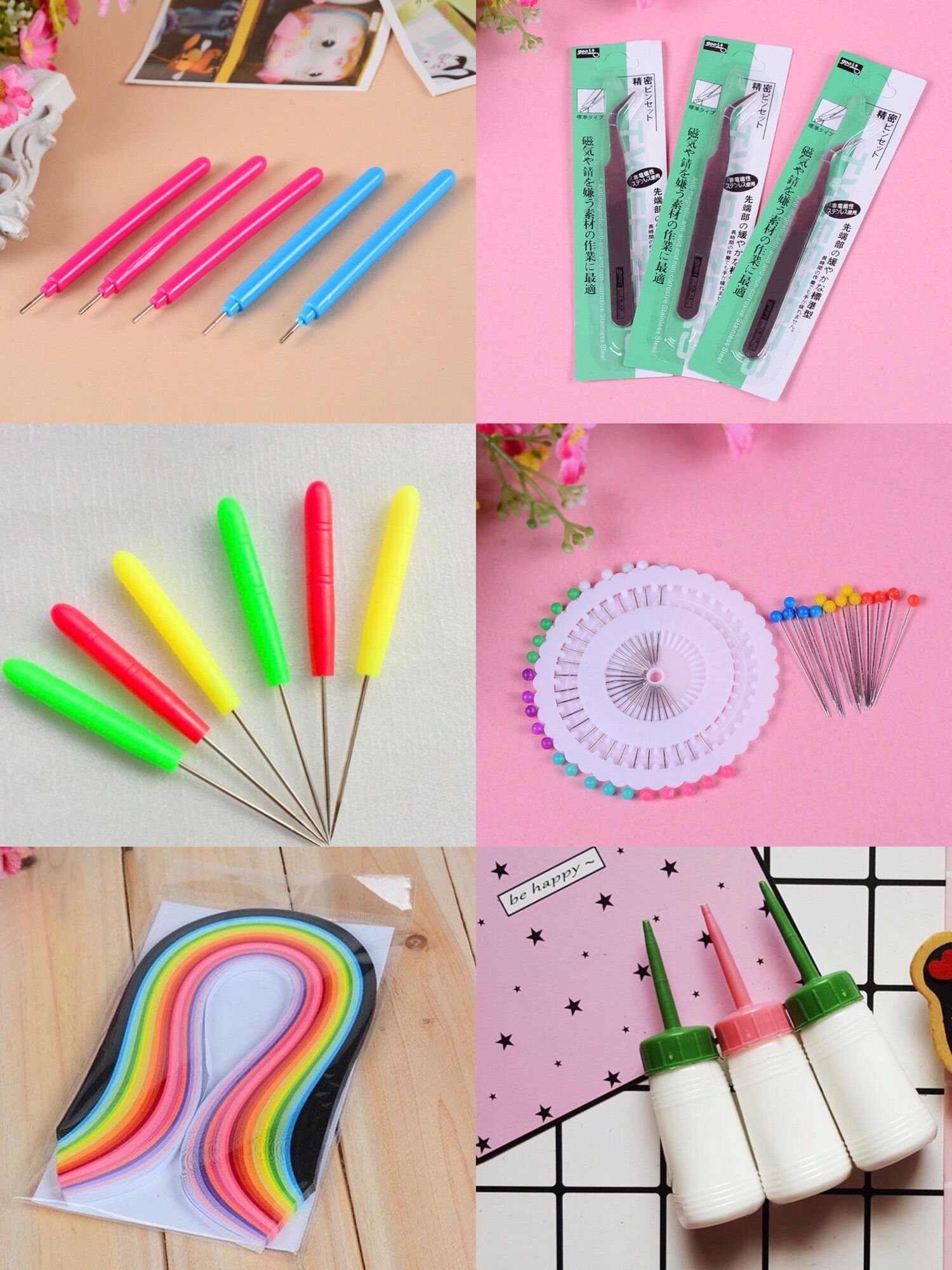 Bộ dụng cụ quilling cơ bản 6 món