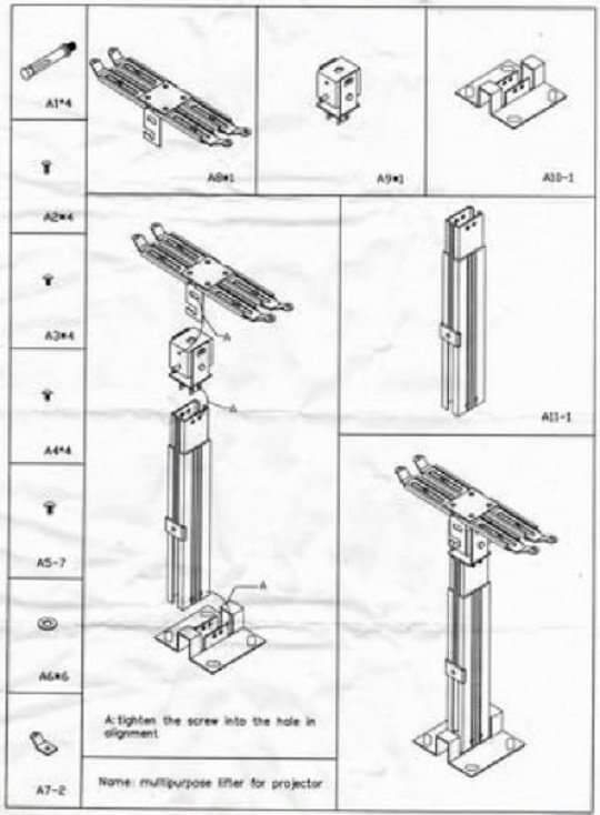 Giá treo máy chiếu co giãn 60cm đến 110cm