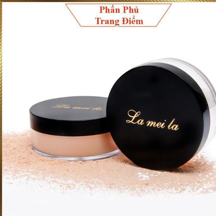 Phấn phủ dạng bột Lameila chất bột mỏng mịn tông màu tự nhiên mang đến cho bạn lớp phủ hoàn thiện