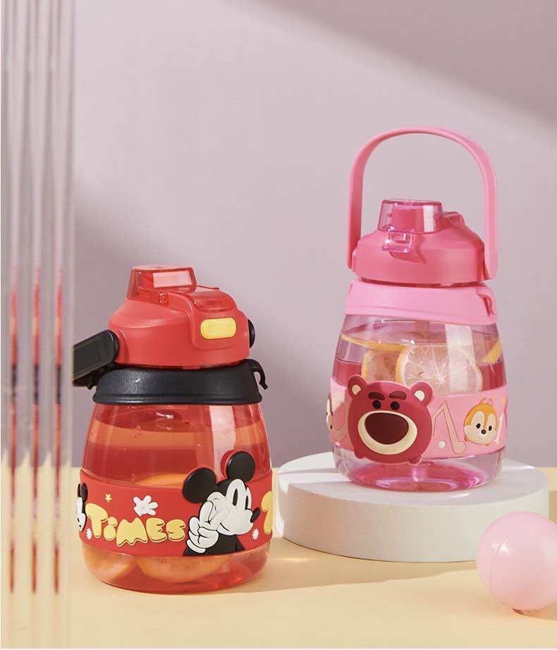 Bình nước dung tích 1000ml kèm ống hút