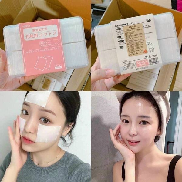 Hộp bông tẩy trang Miniso 1000 Miếng