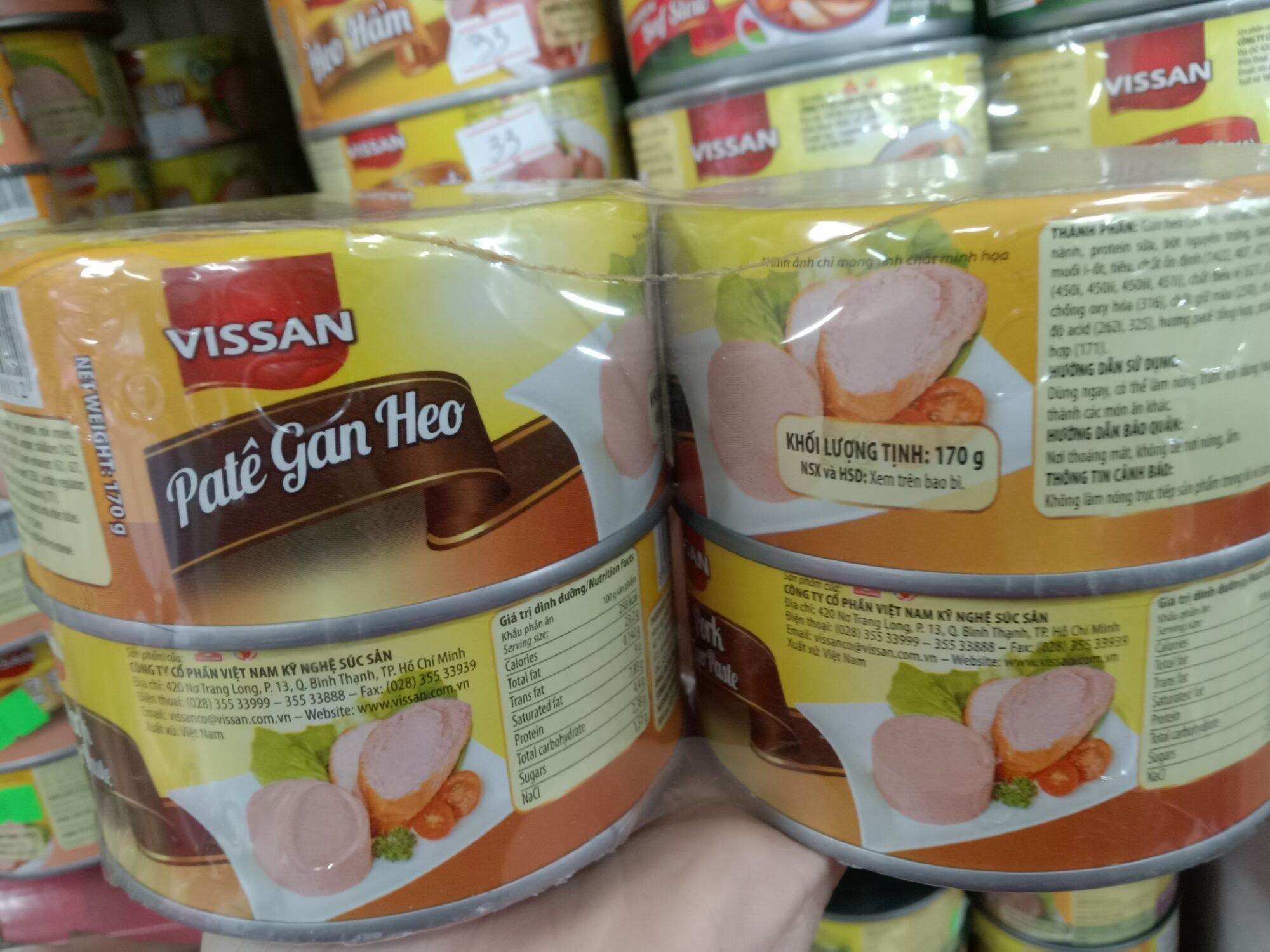 Pate gan heo (lon in)Visan 170g