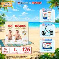 [Chỉ 25-29.06 QUÀ TẶNG ĐH 699K]  Combo 2 Tã quần Huggies Skin Perfect L size Mega Jumbo 88 miếng