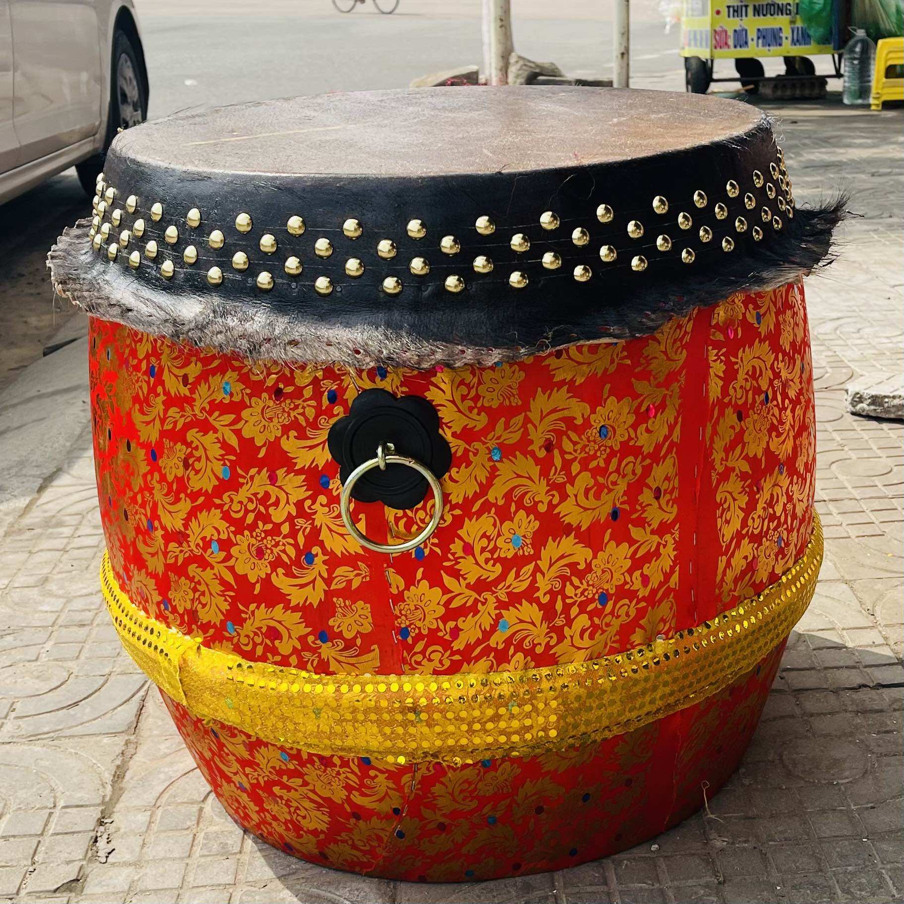 Trống múa lân mẫu TQ( đường kính 35cm,40cm,55cm,50cm,45cm)