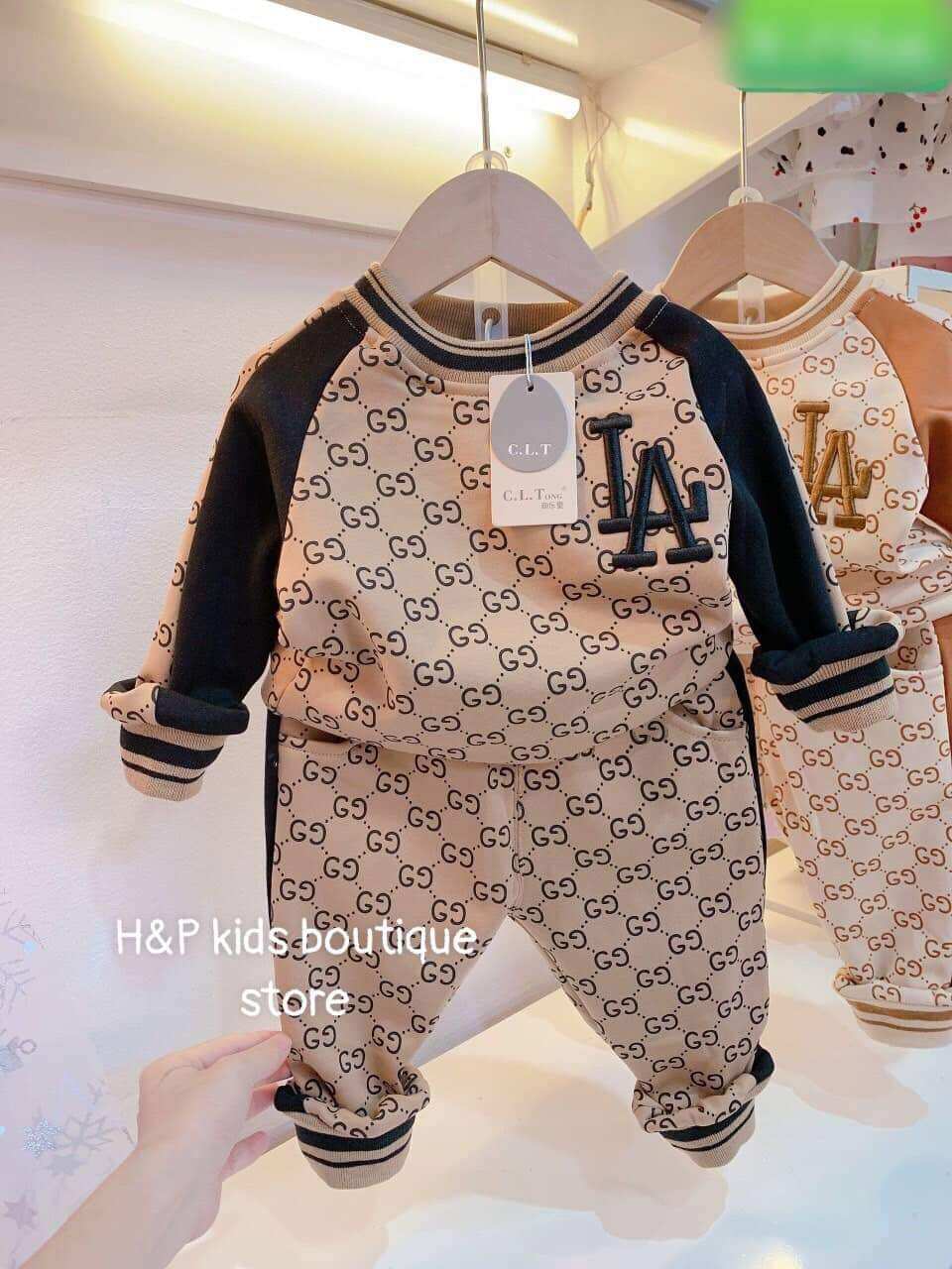 bộ dài tay cho trẻ chất liệu cotton mềm mịn