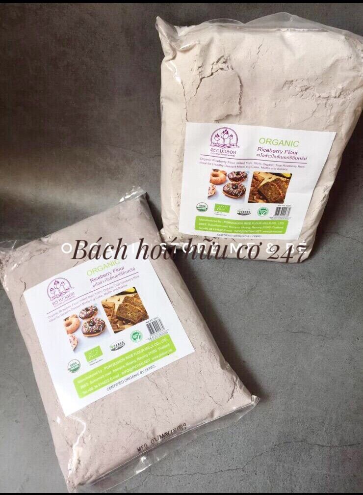 Bột gạo lứt hữu cơ thái lan - date 9/2023