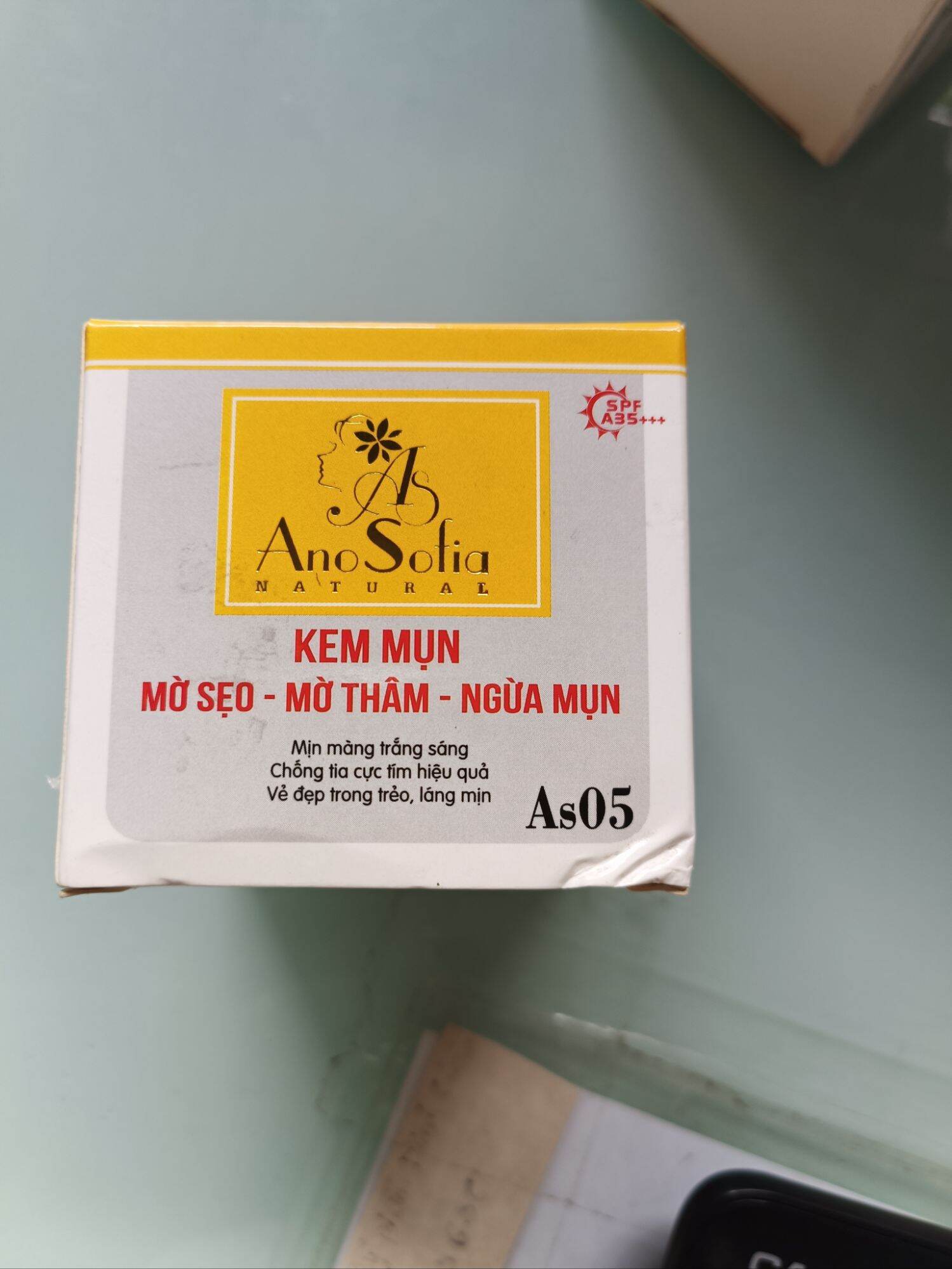Anosofia kem mụn, mờ sẹo, mờ thâm, ngừa mụn 12g