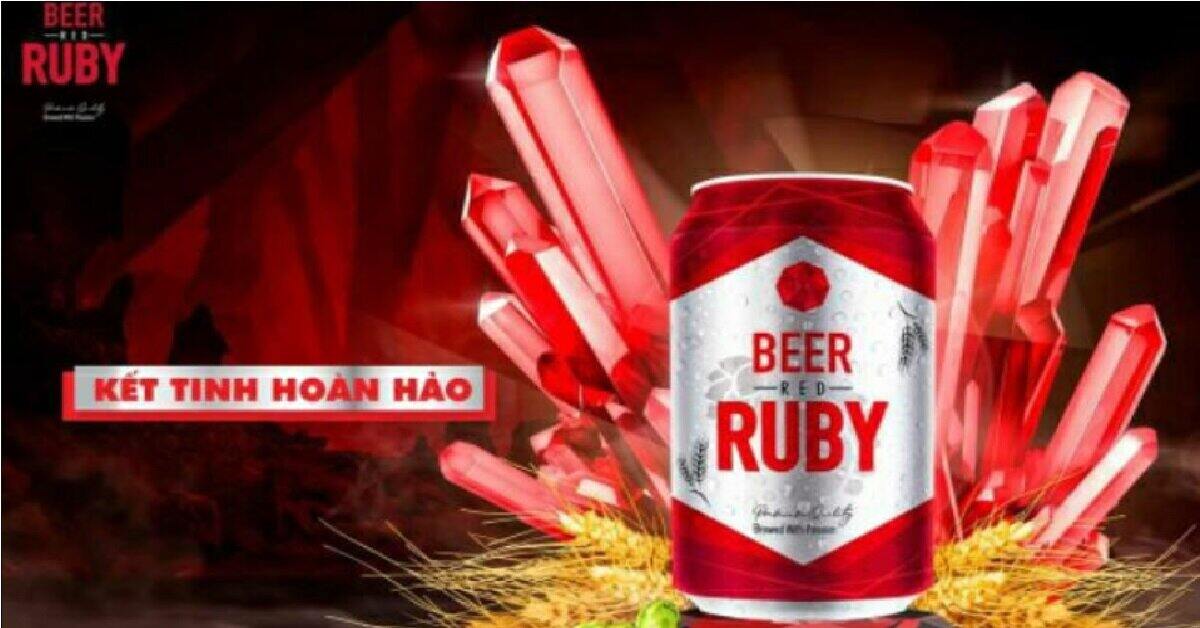 THÙNG 24 LON  RUBY ĐỎ x 330ml