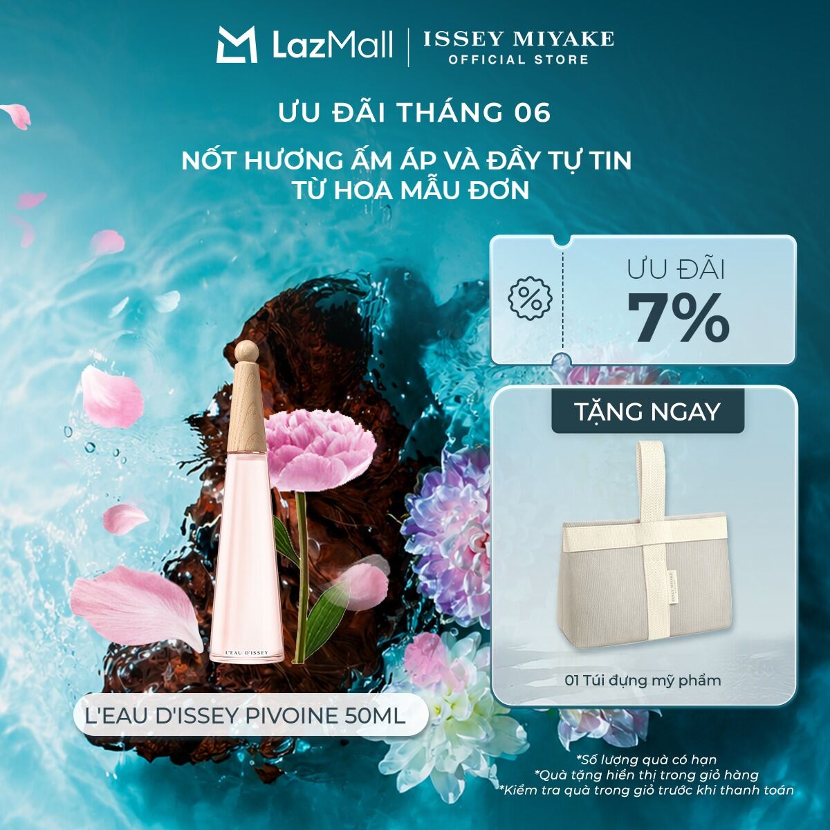 Nước hoa nữ Issey Miyake L’Eau d’Issey Pivoine Eau de Toilette Intense 50ml