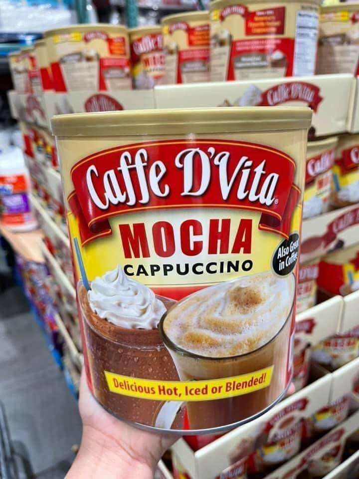 Bột cà phê hoà tan Caffe D Vita Mocha Cappuccino 1,8kg của Mỹ