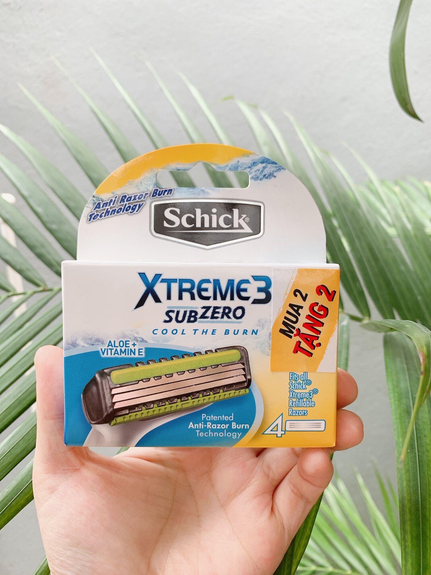 Hộp lưỡi dao cạo schick xtreme 3 subzero