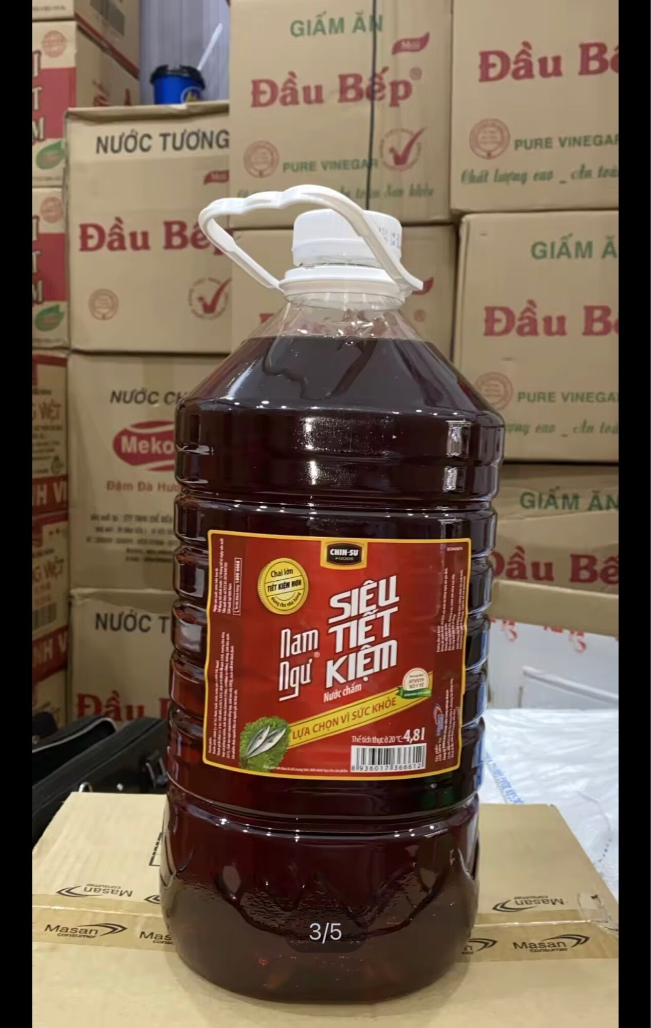 Nước mắm Nam Ngư Siêu tiết kiệm Can 4.8l